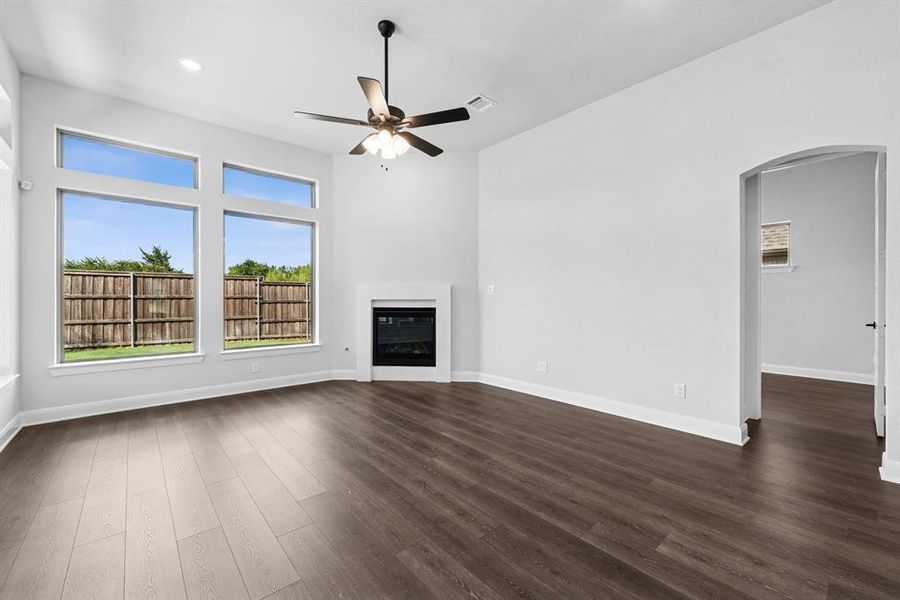 Spacious, unfurnished interior of a new home in South Pointe  Cottage Series, Mansfield (Image 21).