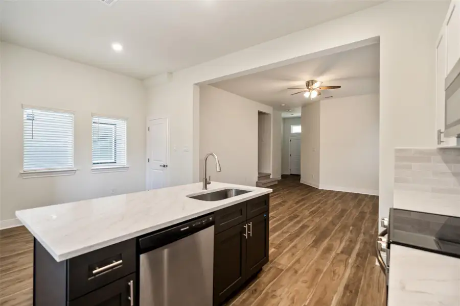 Stainless steel appliances. Stainless steel appliances.