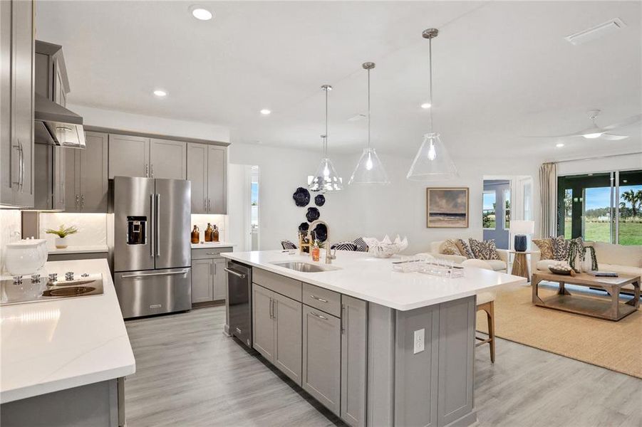 Furnished interior view inside a new home in Angeline, Land O' Lakes (Image 11).