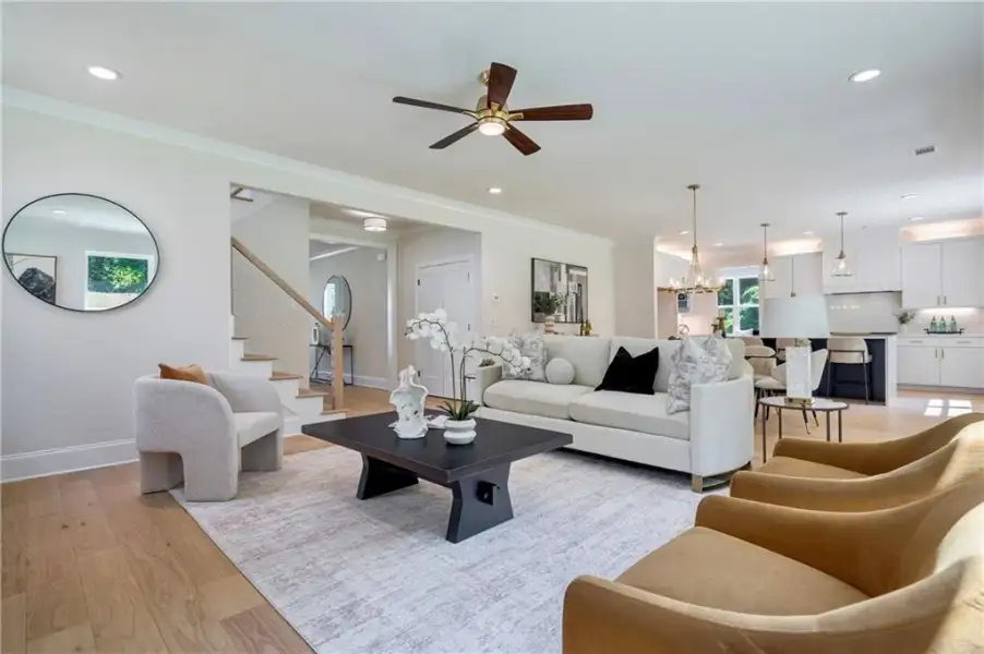 Furnished interior view inside a new home in , Atlanta (Image 16).