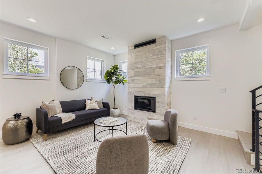 Furnished interior view inside a new home in , Denver (Image 9).