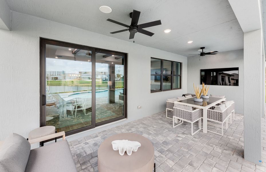 Included covered lanai