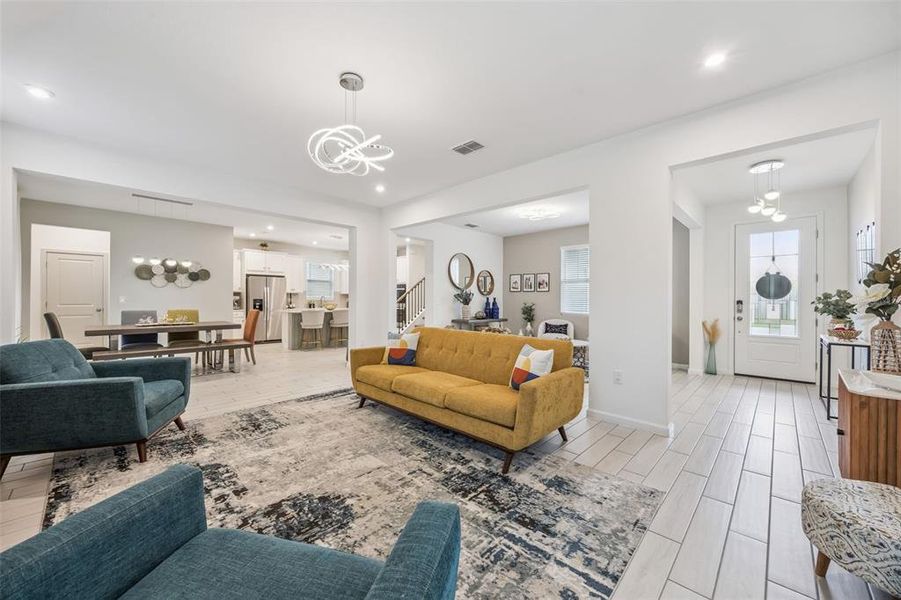 Furnished interior view inside a new home in Waterbrooke, Clermont (Image 8).