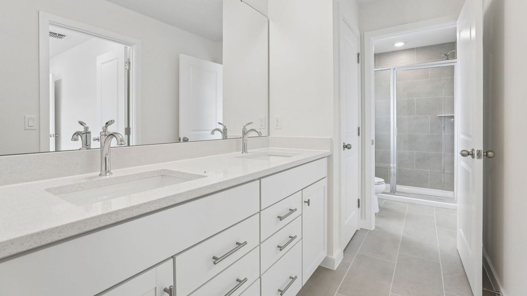 Furnished interior view inside a new home in Cyrene at Harmony, St. Cloud (Image 18).