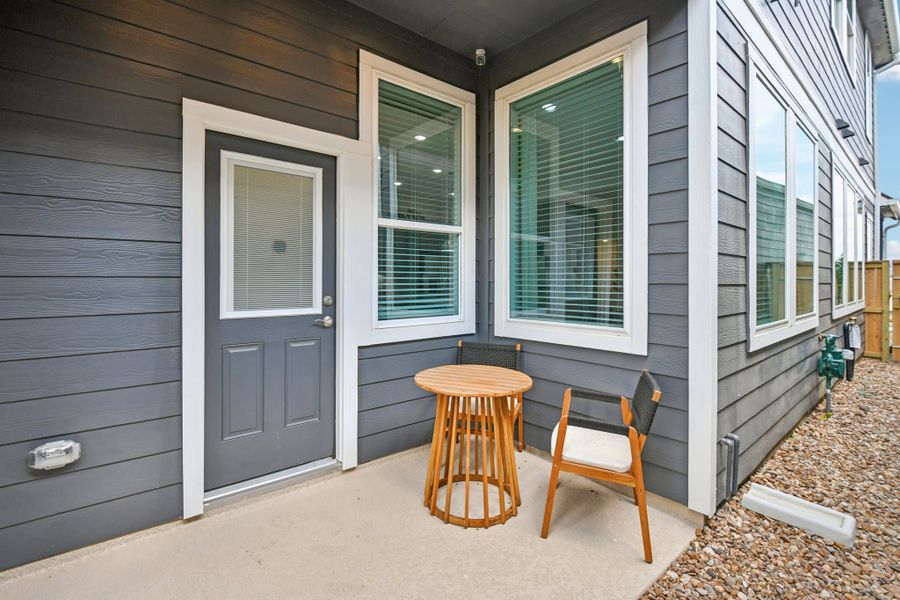 Exterior details and patio area of a home in Jubilee, Hockley (Image 4).