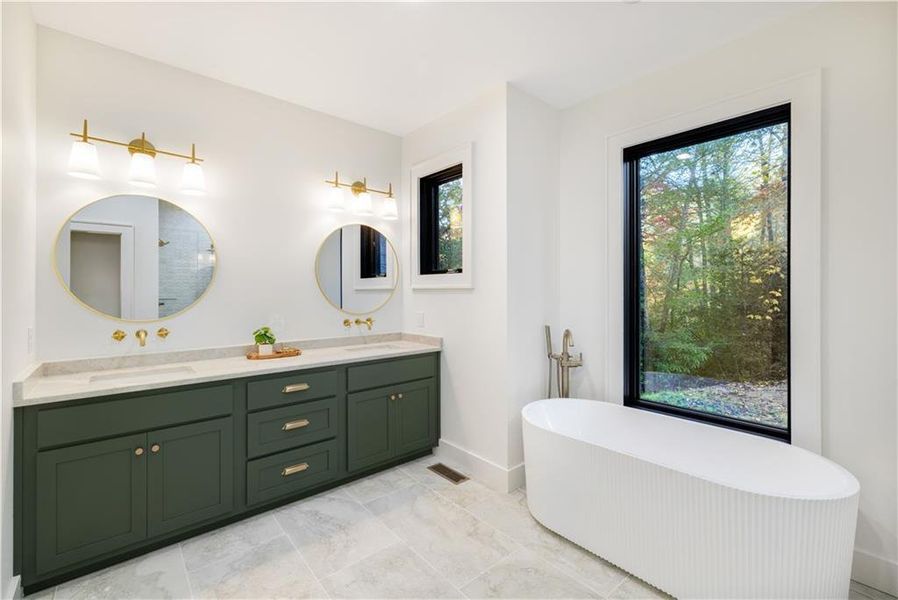 Furnished interior view inside a new home in , Cherry Log (Image 18).