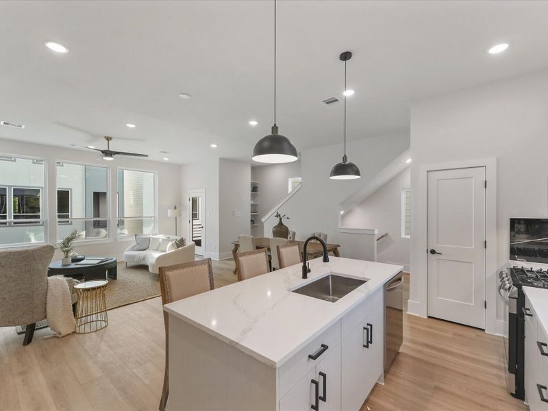 Furnished interior view inside a new home in , Houston (Image 16).