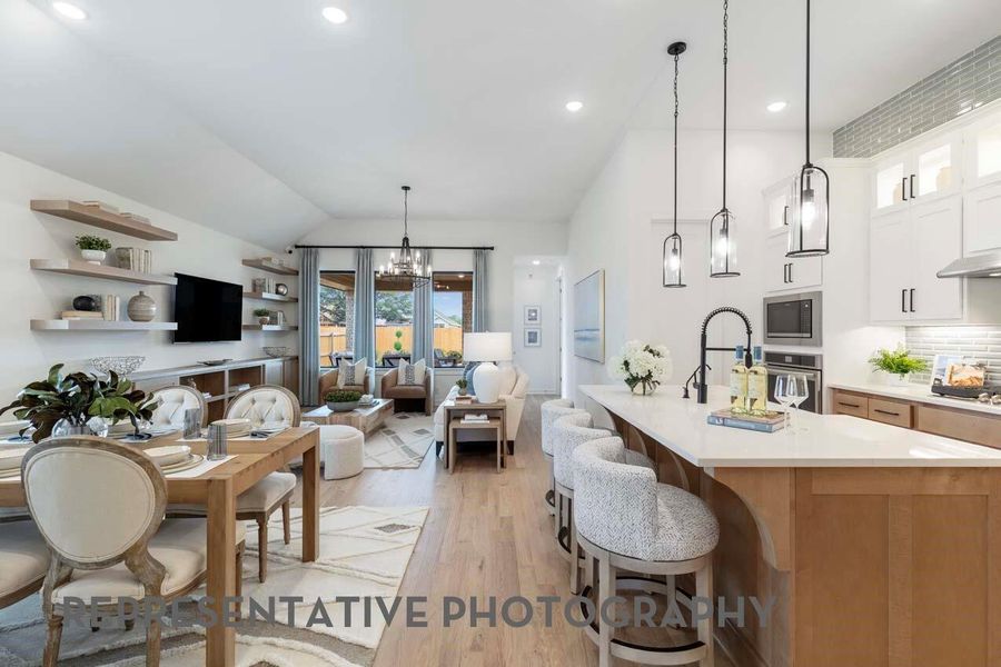 Furnished interior view inside a new home in Midline, Webster (Image 32).