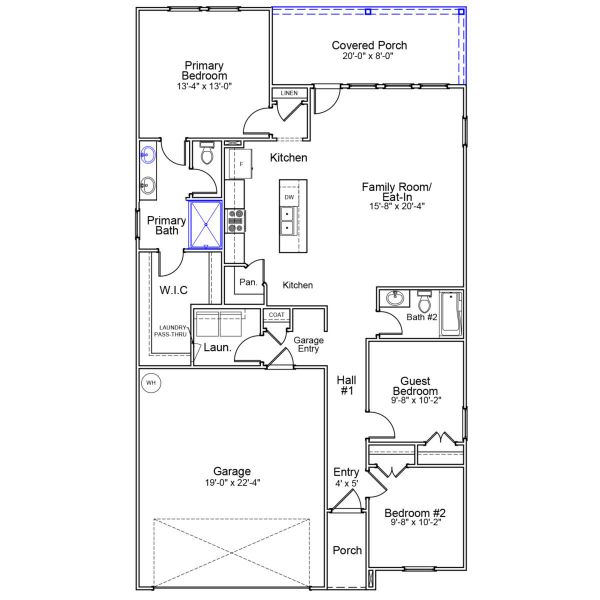 2D floor plan layout of this home in Six Oaks, Summerville, SC (Image 3). 2D floor plan layout of this home in Six Oaks, Summerville, SC (Image 3).