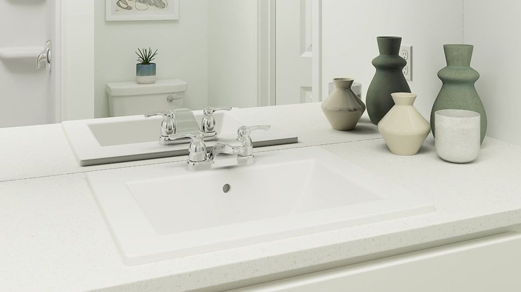 Grove Core EI Quartz Countertops Bathroom