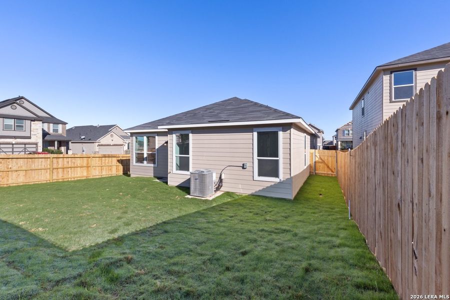 Exterior details and patio area of a home in Knox Ridge, Converse (Image 3). Exterior details and patio area of a home in Knox Ridge, Converse (Image 3).