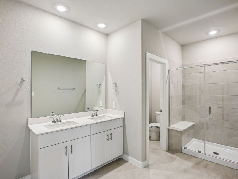 Furnished interior view inside a new home in Pinewood Trails - City Series, Atascocita (Image 9).