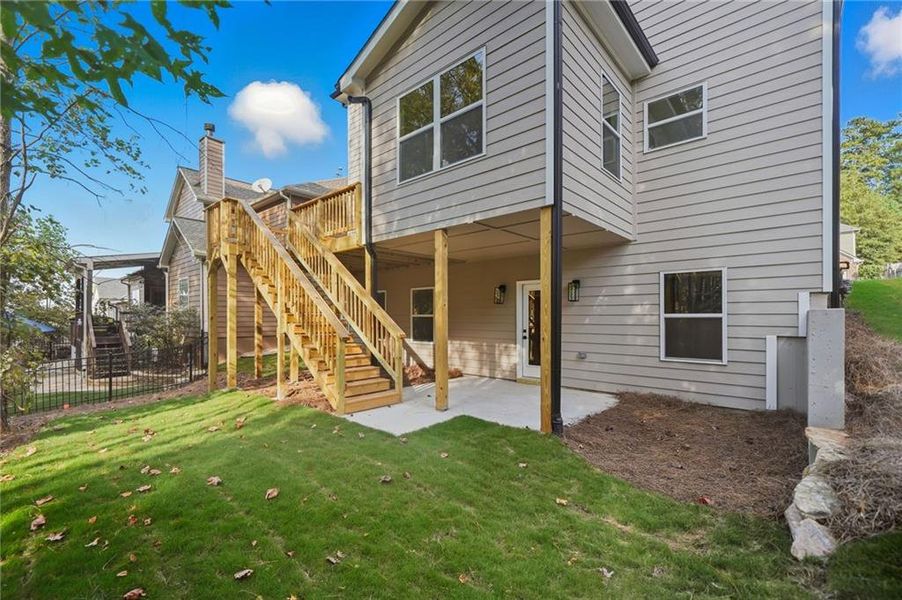 Exterior details and patio area of a home in , Canton (Image 28).
