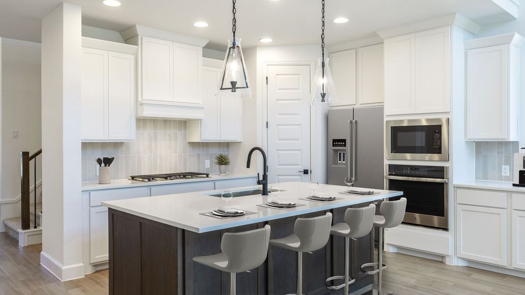 Furnished interior view inside a new home in Parmer Ranch, Georgetown (Image 3).