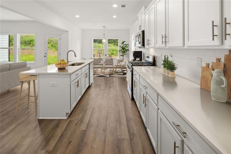 Furnished interior view inside a new home in , Loganville (Image 9).