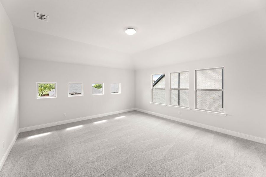 Front exterior of a new home in Timberbrook, Justin, TX, highlighting curb appeal (Image 20). Front exterior of a new home in Timberbrook, Justin, TX, highlighting curb appeal (Image 20).