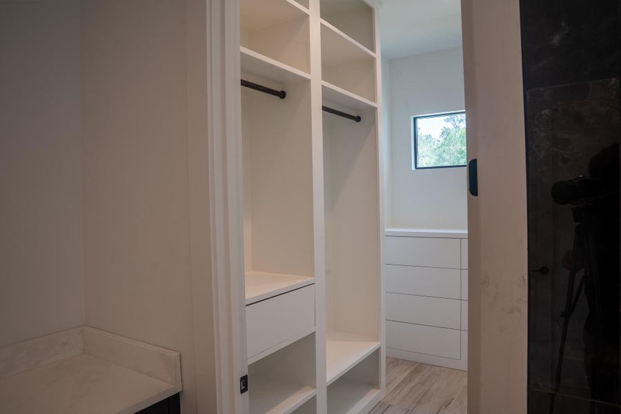 Primary closet.