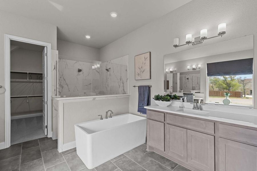 Representative furnished interior of a home built from the The Garner A by Davidson Homes LLC in The Reserve at Potranco Oaks, Castroville (Image 20).