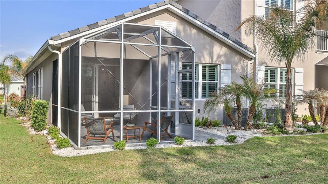 Exterior details and patio area of a home in , New Smyrna Beach (Image 20). Exterior details and patio area of a home in , New Smyrna Beach (Image 20).