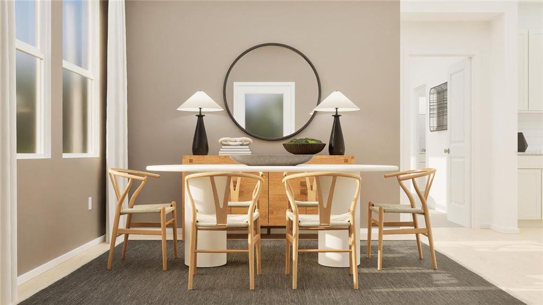 Furnished interior view inside a new home in Bridgewalk, St. Cloud (Image 8).