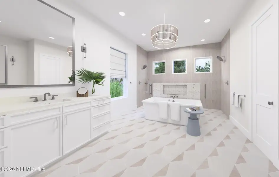 Furnished interior view inside a new home in , Atlantic Beach (Image 5).