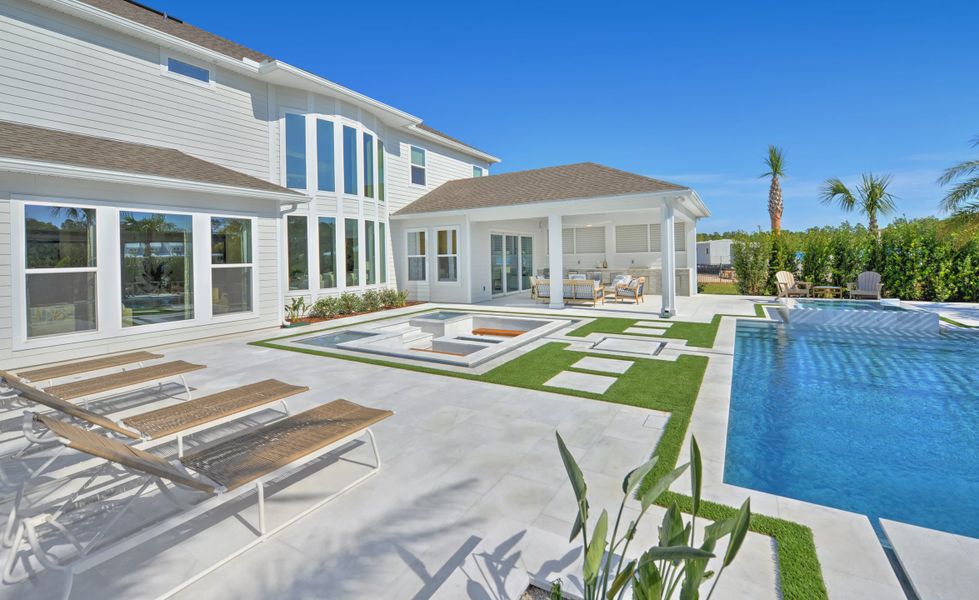 Exterior details and patio area of a home in Courtney Grove, St. Augustine (Image 30).