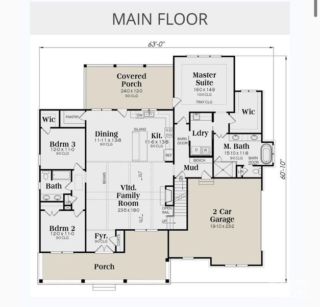 2D floor plan layout of this home in , Denver, NC (Image 3).
