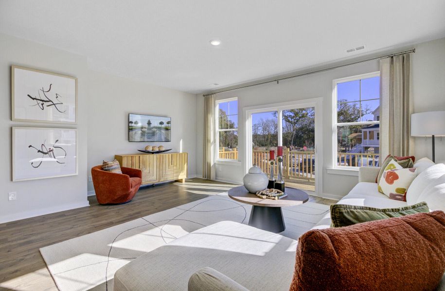 Furnished interior view inside a new home in , Johns Island (Image 5).