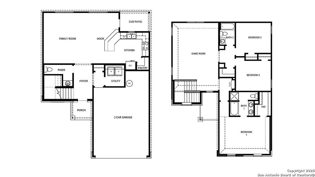 2D floor plan layout of this home in Avenida, Converse, TX (Image 2). 2D floor plan layout of this home in Avenida, Converse, TX (Image 2).
