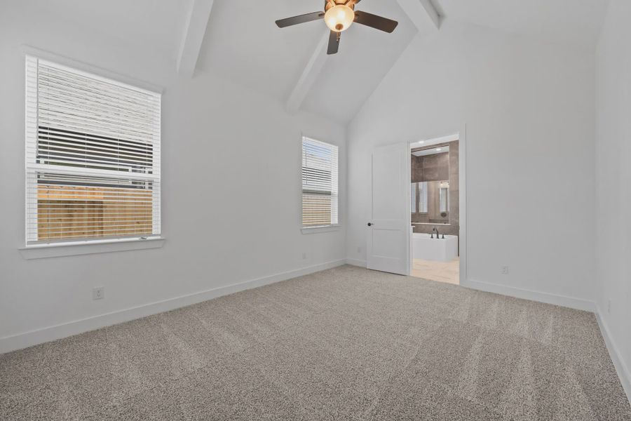 Representative unfurnished interior of a home built from the Augusta by Chesmar Homes in Riceland Alley Loads, Mont Belvieu (Image 28).