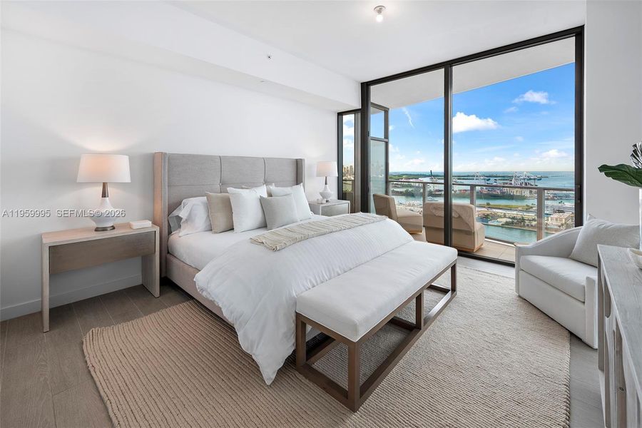 Furnished interior view inside a new home in , Miami Beach (Image 18).