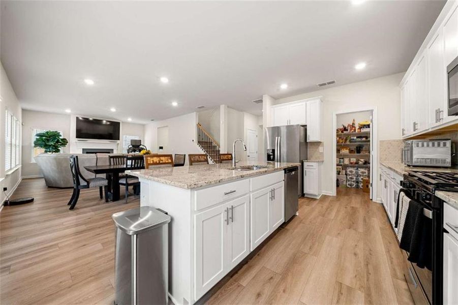 Furnished interior view inside a new home in Creekside at Oxford Park, Fairburn (Image 16).