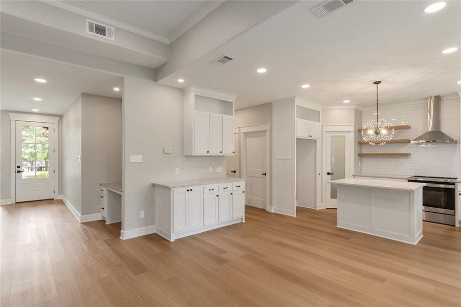 Open floor plan Open floor plan