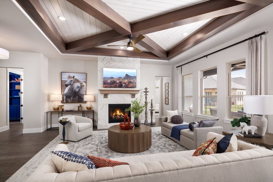Representative furnished interior of a home built from the Arabella by Ladera Texas in Ladera at Tavolo Park, Fort Worth (Image 7). Representative furnished interior of a home built from the Arabella by Ladera Texas in Ladera at Tavolo Park, Fort Worth (Image 7).