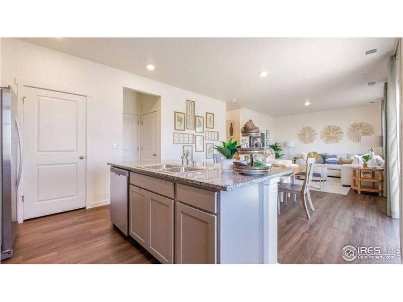 Furnished interior view inside a new home in Fossil Creek Ranch, Windsor (Image 8).
