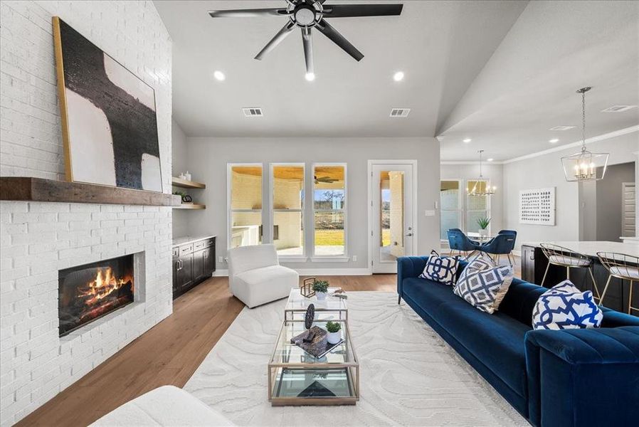 Furnished interior view inside a new home in , Godley (Image 6).