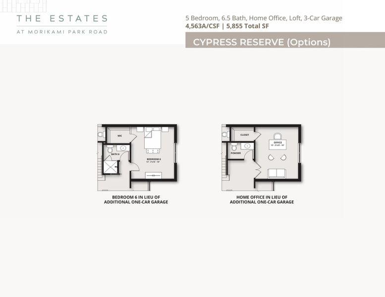 Cypress Reserve Options structual