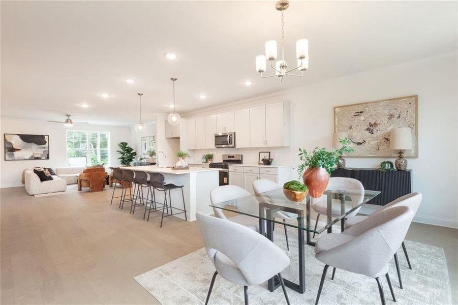 Furnished interior view inside a new home in , Sugar Hill (Image 30).