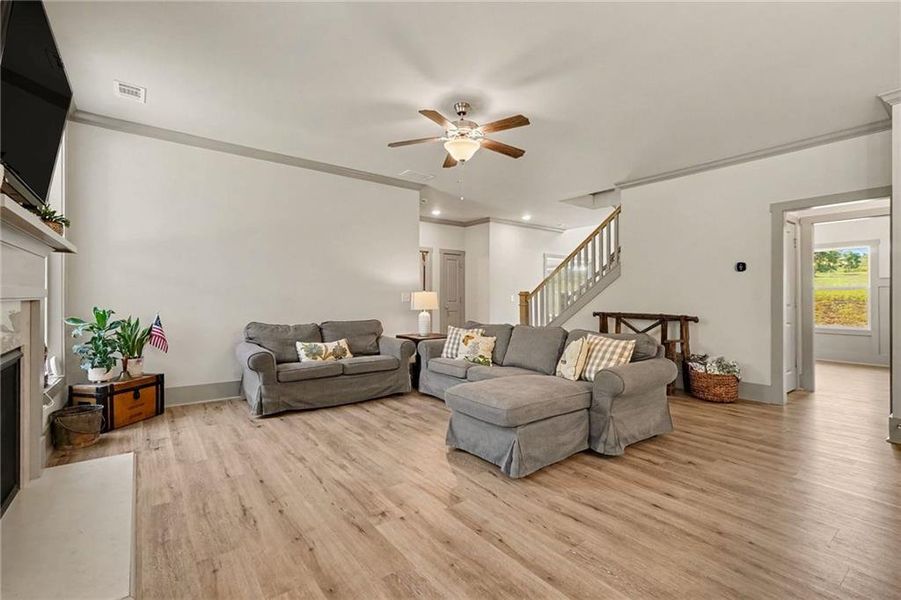 Furnished interior view inside a new home in , Covington (Image 5). Furnished interior view inside a new home in , Covington (Image 5).
