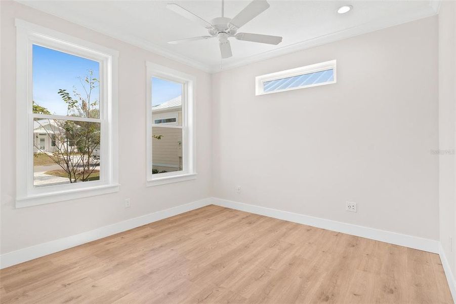 Primary Bedroom with Laminate Plank