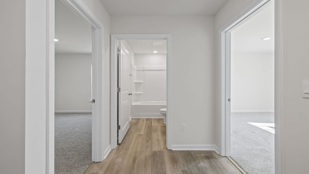 Spacious, unfurnished interior of a new home in Cloverdale Hills, Piedmont (Image 12). Spacious, unfurnished interior of a new home in Cloverdale Hills, Piedmont (Image 12).