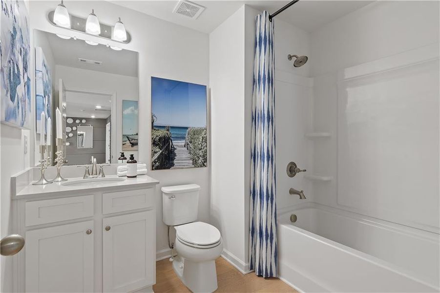 Furnished interior view inside a new home in Westwind Estates, Hampton (Image 35).