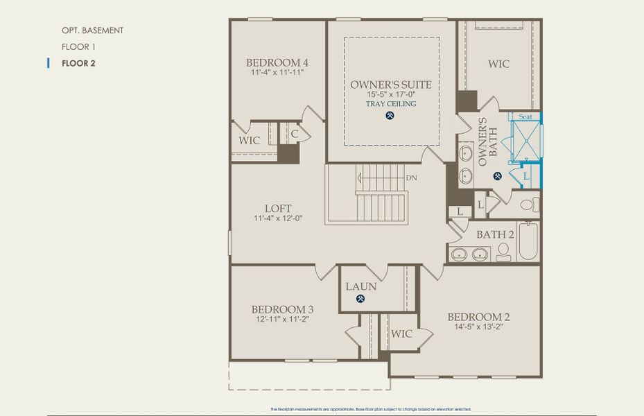 Marshall Floor Plan, Quick Move-In Home, Floor 2