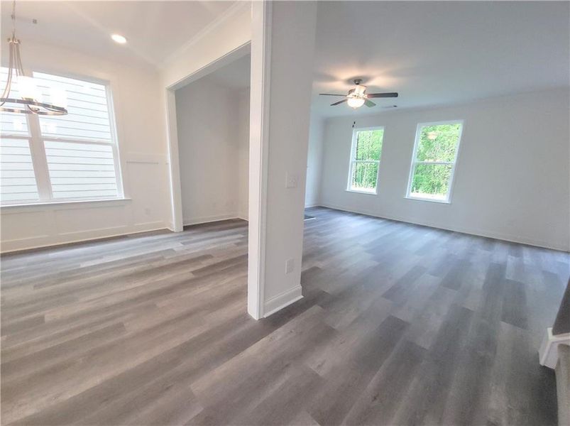 Spacious, unfurnished interior of a new home in Clark Farms, Flowery Branch (Image 17).