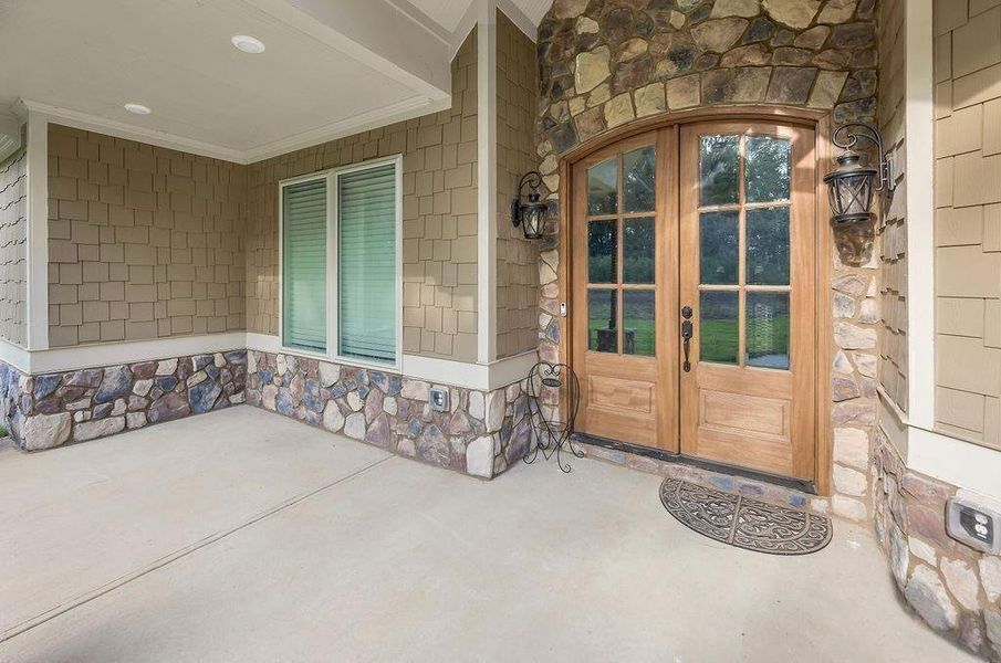 Exterior details and patio area of a home in , Canton (Image 3).