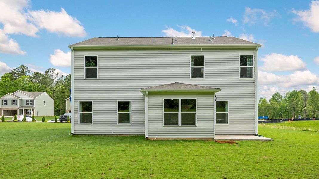 Front exterior of a new home in Price's Crossing, LaFayette, GA, highlighting curb appeal (Image 26).