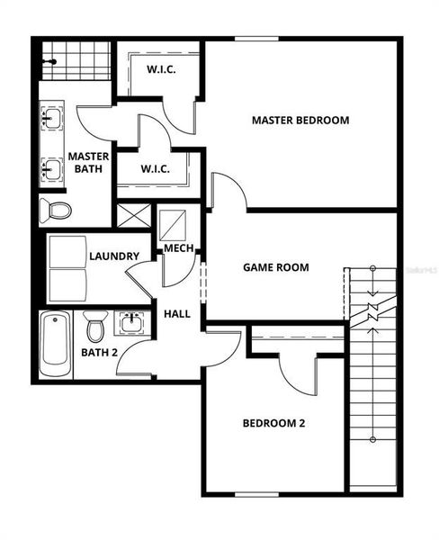 2D floor plan layout of this home in Noah Estates at Tuscany Preserve, Poinciana, FL (Image 3). 2D floor plan layout of this home in Noah Estates at Tuscany Preserve, Poinciana, FL (Image 3).