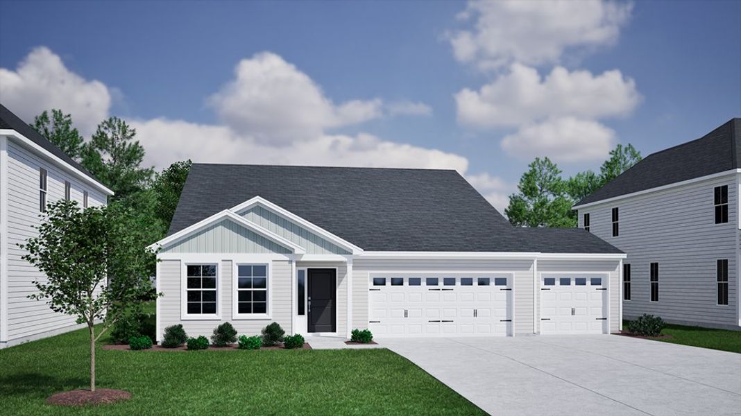 Representative exterior photo of a completed home built from the Lanier - Genesis Value Collection by Mungo Homes in Rich Square, Ash, NC (Image 23).