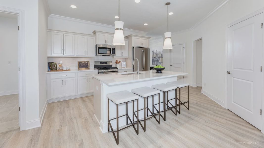 Representative furnished interior of a home built from the Oxford by Epcon Communities in The Courtyards at Oak Grove, Durham (Image 17).