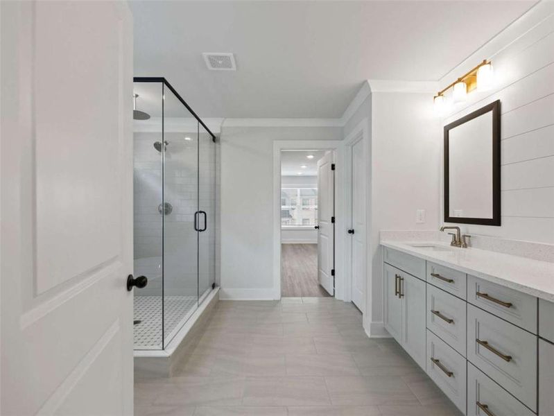 Furnished interior view inside a new home in , Buford (Image 12).